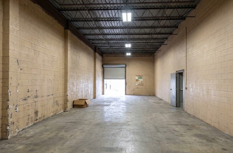 an abandoned warehouse
